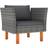vidaXL polyrattan Sofa