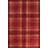 Lord of Rugs Tartan Grey, Brown, Red, Blue 60x110cm