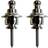 Richter Strap Lock Set Axelbandsfästen Chrome