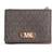Michael Kors Parker Medium Logo Tri-Fold Wallet - BRNACORN