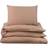 Ng Baby Påslakanset Vagn/Vagga Muslin Brown