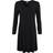 Lady Avenue Bamboo Nightdress With Long Sleeve Black