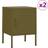 vidaXL Natborde 2 Stk 35 x 35 x 51 cm Stål Olivengrøn Sengebord 35x35cm