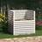 vidaXL kompostbeholder 100x100x102 massivt fyrretræ