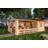 SKAN HOLZ Attefallshus Alicante Golv 420x603 cm Natur (Byggnadsarea )