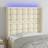 vidaXL LED-lys 93x16x118/128 Sengegavl