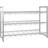 HAKU Möbel Shoe-Rack Alu Metal 80 cm x 60 cm x D 30 cm Shoe Rack