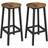 Vasagle With Footrest Brown Barstol 65cm 2st