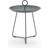 Houe D'appoint Eyelet Gris Métal Laqué Époxy Outdoor Side Table