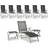 vidaXL 9 Piece Garden Outdoor Lounge Set