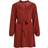 Vila Visuvita L/S Lace Dress - Fired Brick