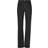 Urban Classics Women's Highwaist Straight Slit Denim Pants - Black Washed