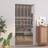 vidaXL Interior 102.5 201.5 cm White ESG Glass And Aluminium Sliding Door Clear Glass (x194cm)