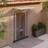 vidaXL Grey, Transparent Door Canopy Polycarbonate