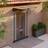 vidaXL Black Door Canopy Polycarbonate