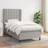 vidaXL 80x200 stof Kontinentalseng
