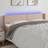 vidaXL LED cappuccino 183x16x78/88 konstläder Sänggavel