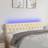 vidaXL LED-lys stof cremefarvet Sengegavl