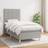 vidaXL 80x200 stof Kontinentalseng