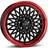 Borbet B Black Rim Red 7x17 4/100 ET38 B64