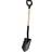 Fiskars Prima Spidsspade Træskaft