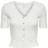 Only Laila Short Sleeve Top - White/Cloud Dancer