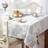 Grace Floral Jacquard Tablecloth Green, Silver, Beige
