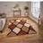 Think Rugs Noble House 9247 Yellow, Purple, Blue, Grey, Beige, Brown, Black 120X170cm