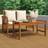 vidaXL 2 Piece Garden with Cushions Outdoor Lounge Set