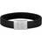 Nordahl Andersen Armband 19cm 12mm - Svart Kalvskinn