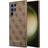 Guess Galaxy S23 Ultra Skal 4G Metal Gold Logo Brun