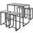 SoBuy OGT15-HG Grey Bordsgrupp 60x100cm 5st