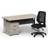 Impulse 1600/800 Silver Cant Writing Desk