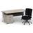 Impulse 1600/800 Silver Cant Writing Desk