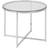 Nordform Cross Round Metal Side with Glass Top Coffee Table