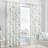 Fusion Green Fernworthy Botanical Leaves Eyelet Curtains