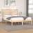 vidaXL 120x190 Small Double massivt Sengeramme