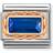 Nomination Classic Rose Gold Faceted Baguette Blue CZ Charm