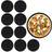 Relaxdays Pizza Tray Round Pan 32 cm 10 Pieces Baking Stone
