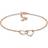 Diamore Armband 925 Sterling Silver Roséguld Pläterade - Hjärtan Diamant