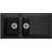 Respekta Boston Built-in Sink 100 x 50 Black