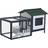 Pawhut Smådjursbur med Ramp 151 x 78 x 84,5 cm