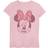 Disney Girl Mickey & Friends Rose Bow Minnie Graphic Tee Light Pink