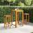 vidaXL 3 Piece Outdoor Bar Set