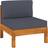 vidaXL midterdel massivt Modulsofa