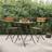 vidaXL Folding Bistro 2 Garden Dining Chair