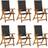 vidaXL Folding Garden Garden Dining Chair