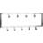 Wohnling Jansen Steel 14 Hook Wall Mounted Coat with Storage 29 cm H X 75 cm W X 30 cm D Clothes Rack