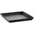 Ecopots Modern Recycled Plastic Square Flower Pot Planter Saucer Dark Grey 11 in