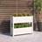 vidaXL Plantekasse 77 x 25 x 66 cm Massivt Fyrretræ Hvid Plantekasse